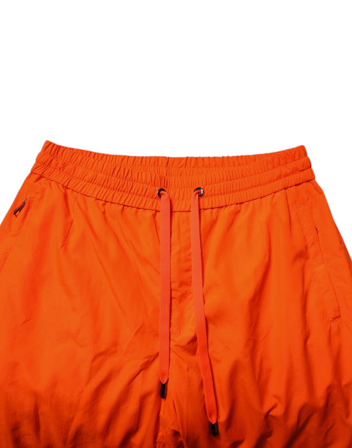 Dolce &amp; Gabbana Sample Sale Dolce &amp; Gabbana Orange Polyester Men Jogger Sweatpants Pants - | Designer outlet