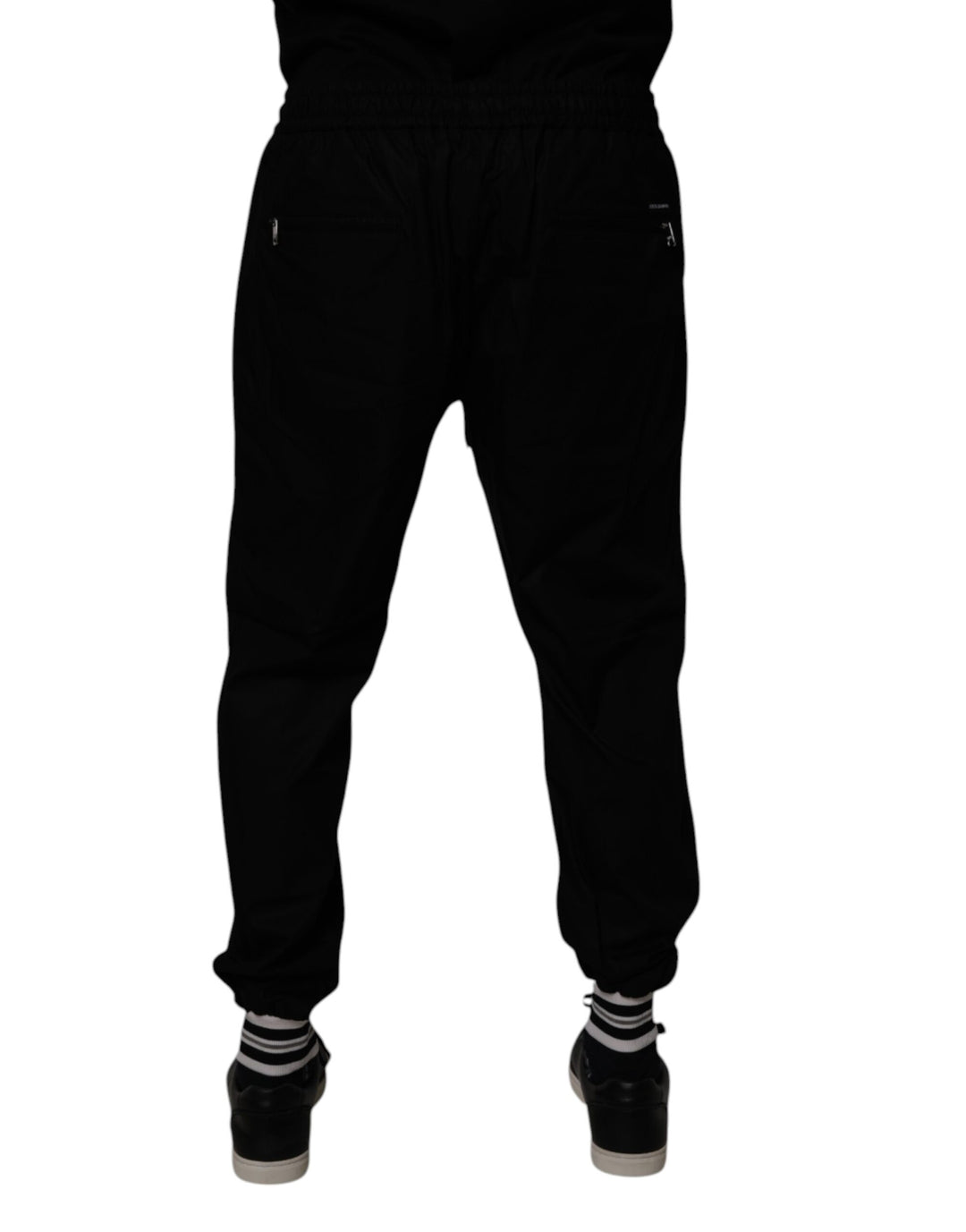 Dolce &amp; Gabbana Sample Sale Dolce &amp; Gabbana Black Cotton Men Jogger Sweatpants Pants - | Designer outlet