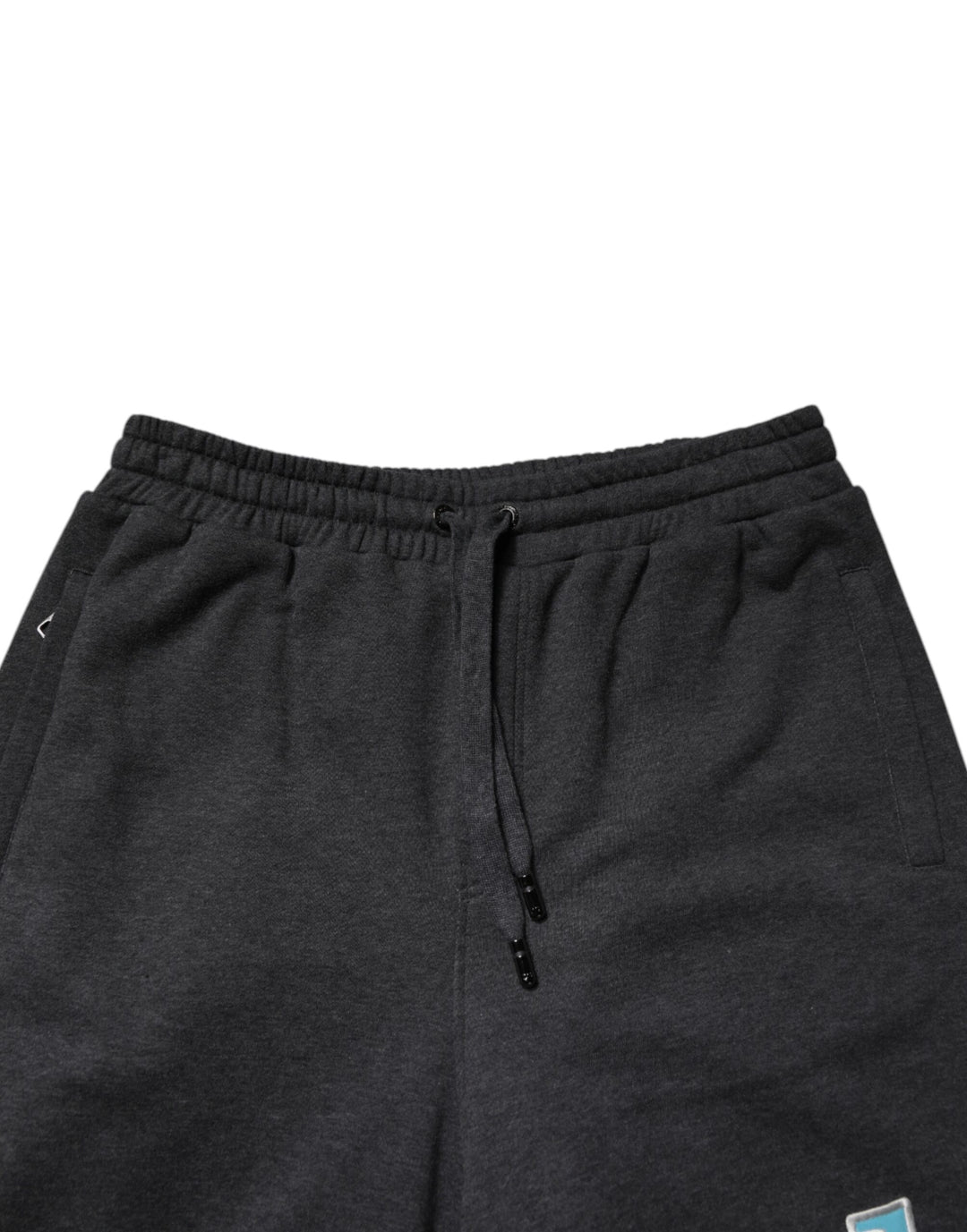 Dolce &amp; Gabbana Sample Sale Dolce &amp; Gabbana Dark Gray Cotton Layered Straight Sweatpants Pants - | Designer outlet