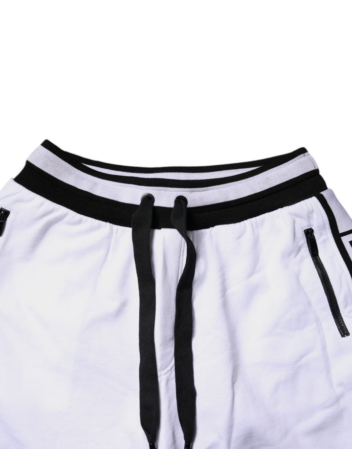 Dolce &amp; Gabbana Sample Sale Dolce &amp; Gabbana Black White Cotton Layered Sweatpants Pants - | Designer outlet
