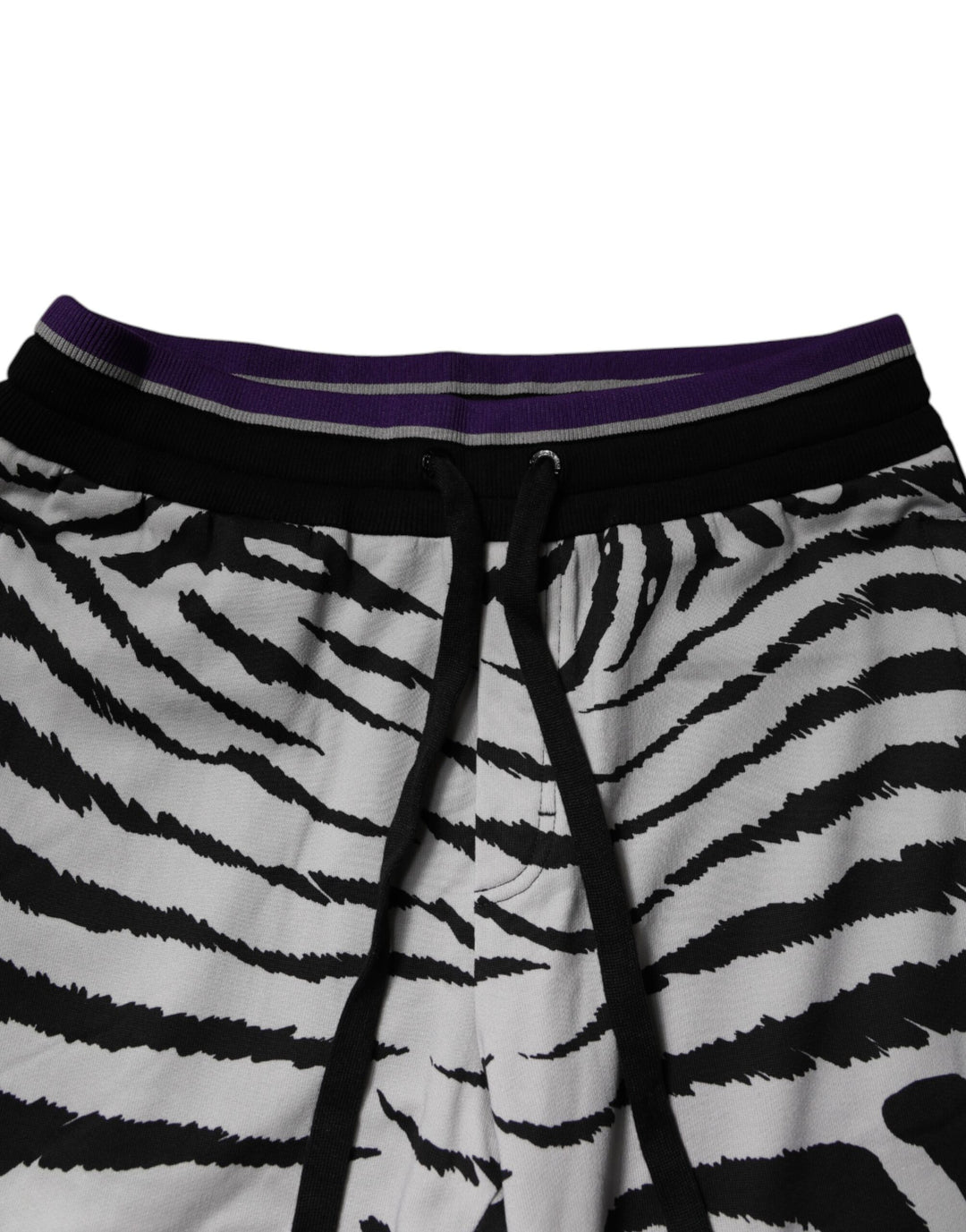 Dolce &amp; Gabbana Sample Sale Dolce &amp; Gabbana Black White Zebra Men Jogger Sweatpants Pants - | Designer outlet