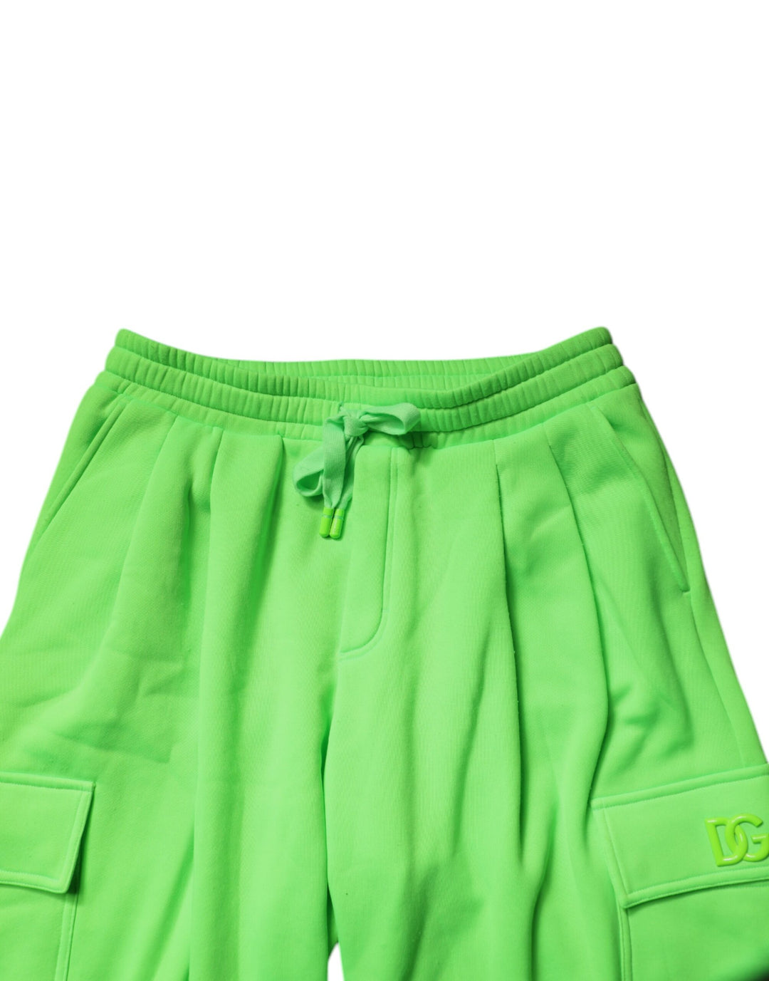 Dolce &amp; Gabbana Sample Sale Dolce &amp; Gabbana Neon Green Cargo Jogger Men Sweatpants Pants - | Designer outlet