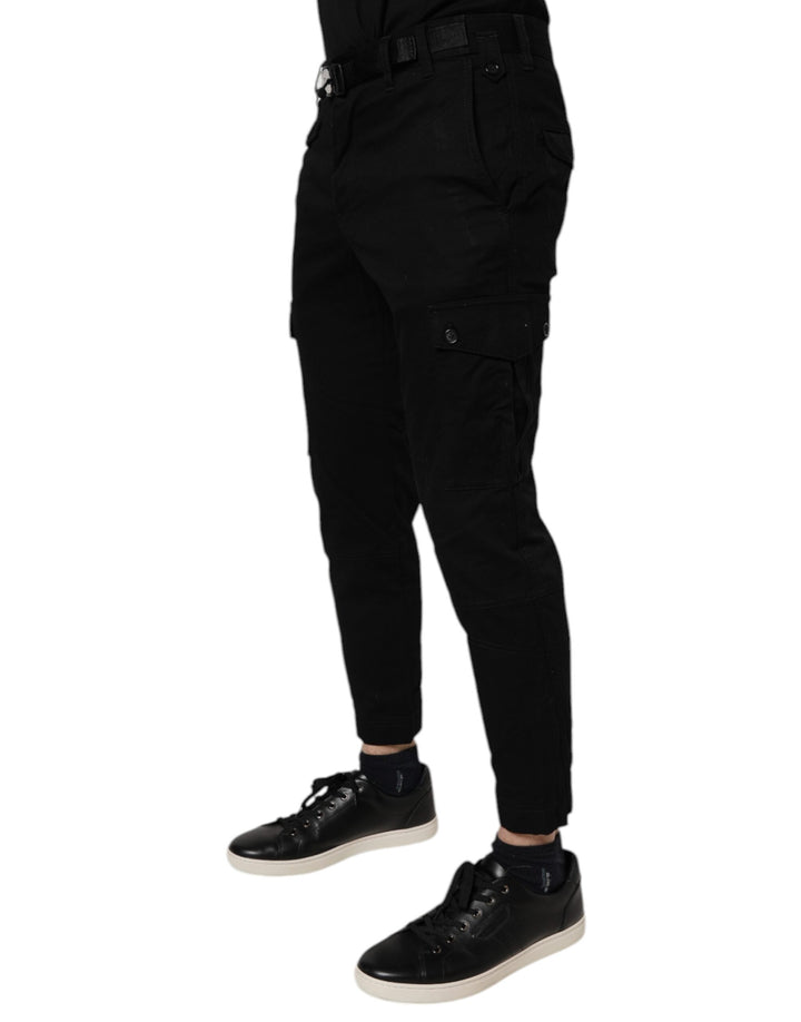 Dolce &amp; Gabbana Black Cotton Stretch Skinny Cargo Denim Jeans by Dolce &amp; Gabbana outlet now on sale