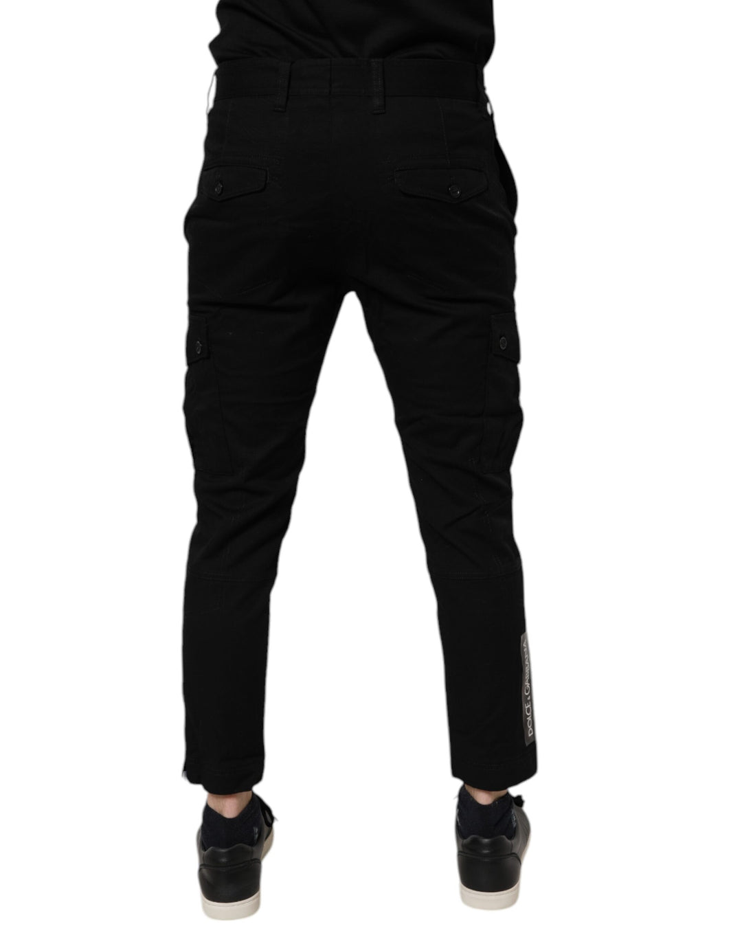 Dolce &amp; Gabbana Black Cotton Stretch Skinny Cargo Denim Jeans by Dolce &amp; Gabbana outlet now on sale