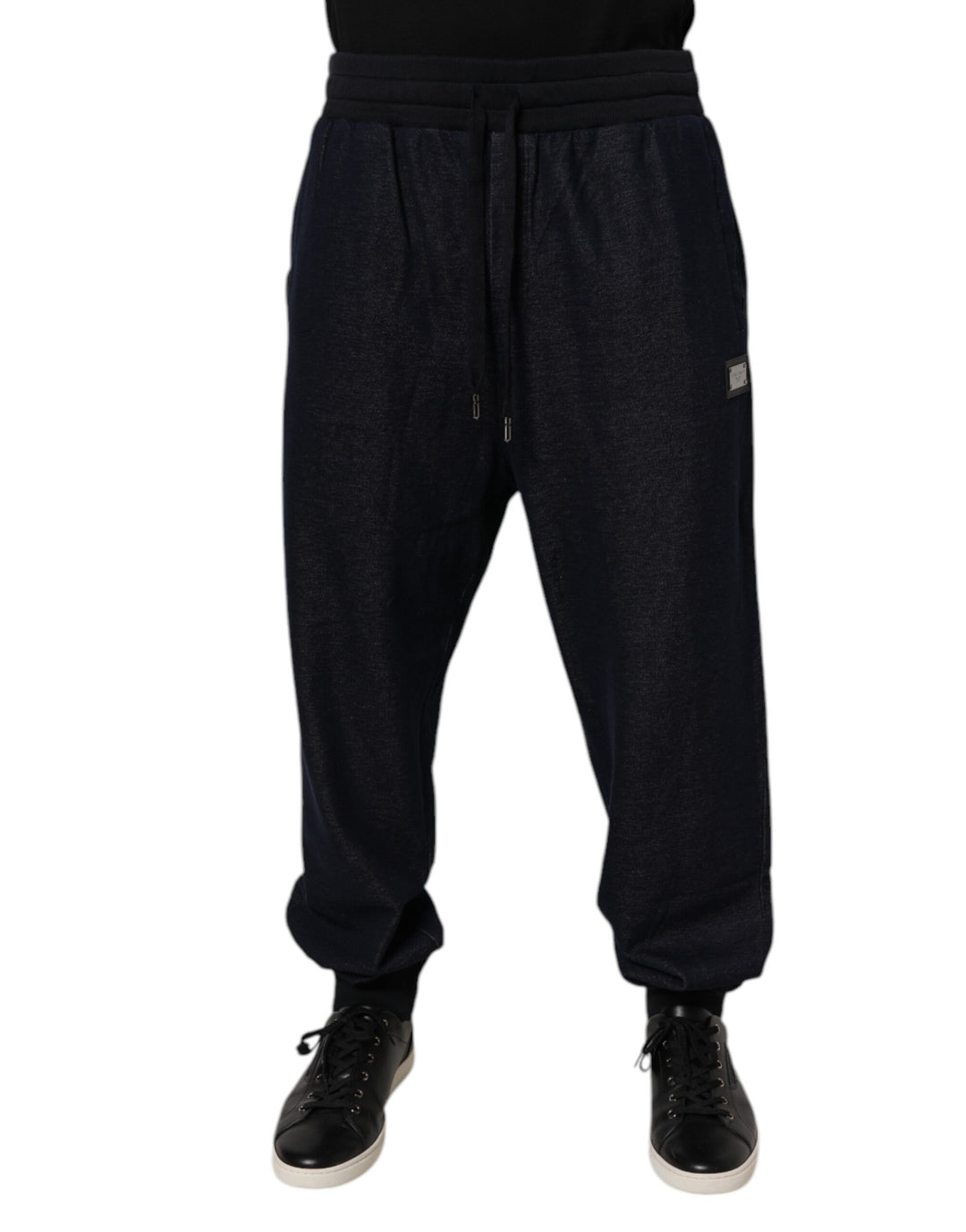 Dolce &amp; Gabbana Black Jacquard Cotton Jogger Sweatpants Pants by Dolce &amp; Gabbana outlet now on sale