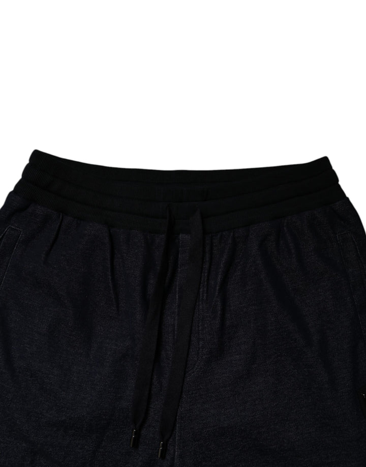 Dolce &amp; Gabbana Black Jacquard Cotton Jogger Sweatpants Pants by Dolce &amp; Gabbana outlet now on sale