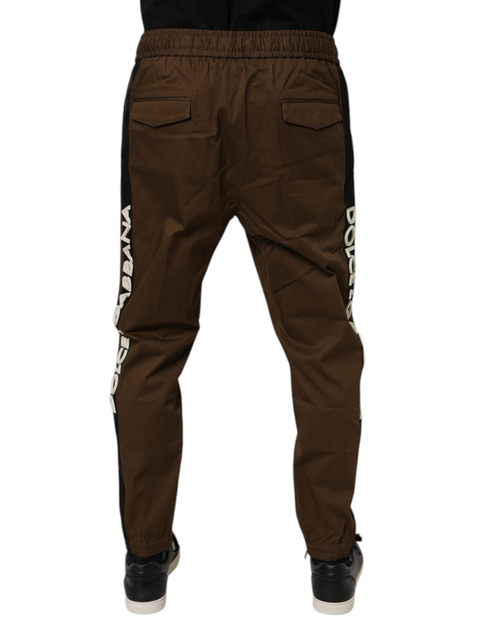 Dolce &amp; Gabbana Brown Cotton Stretch Jogger Sweatpants Pants by Dolce &amp; Gabbana outlet now on sale