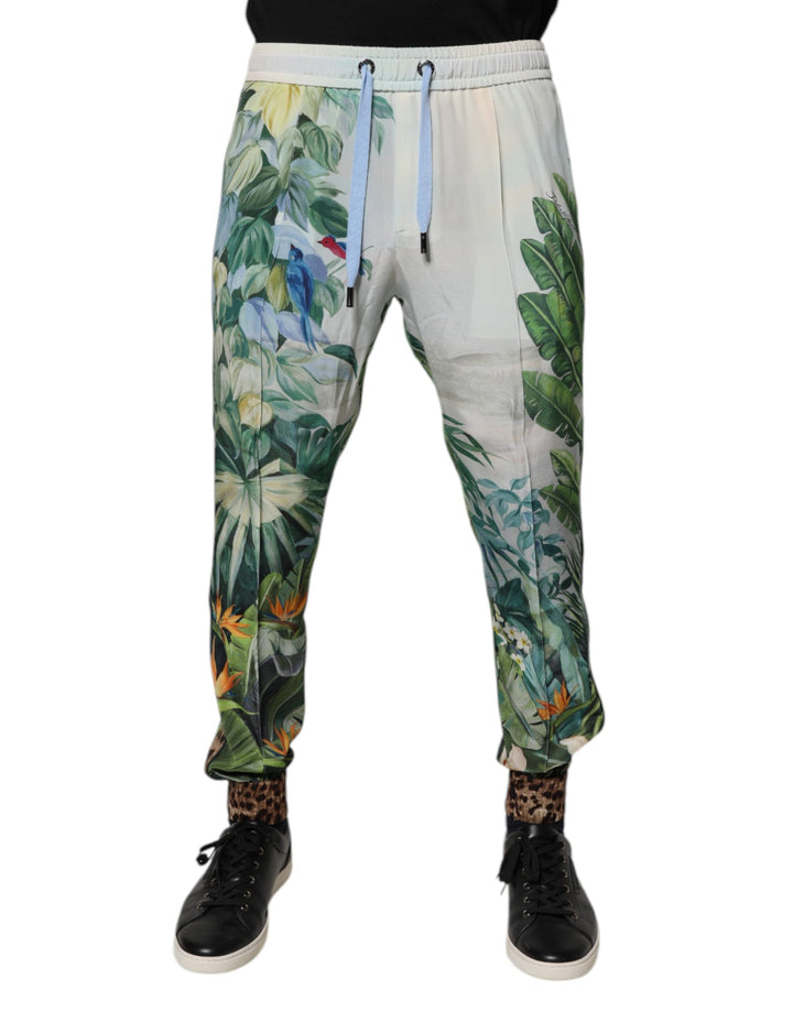 Dolce &amp; Gabbana Sample Sale Dolce &amp; Gabbana Multicolor Tropical Jogger Sweatpants Pants - | Designer outlet