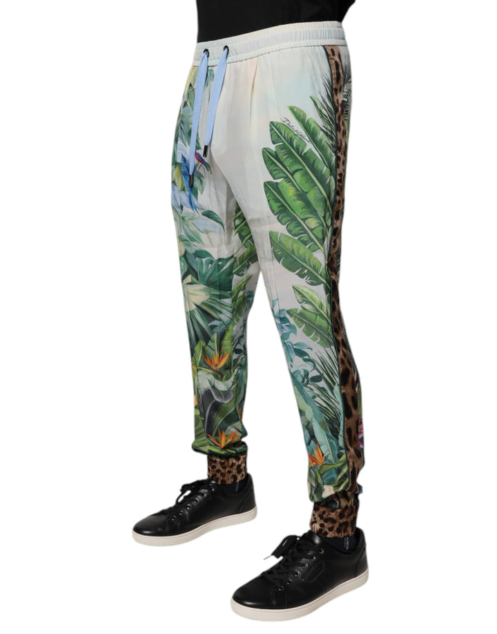 Dolce &amp; Gabbana Sample Sale Dolce &amp; Gabbana Multicolor Tropical Jogger Sweatpants Pants - | Designer outlet