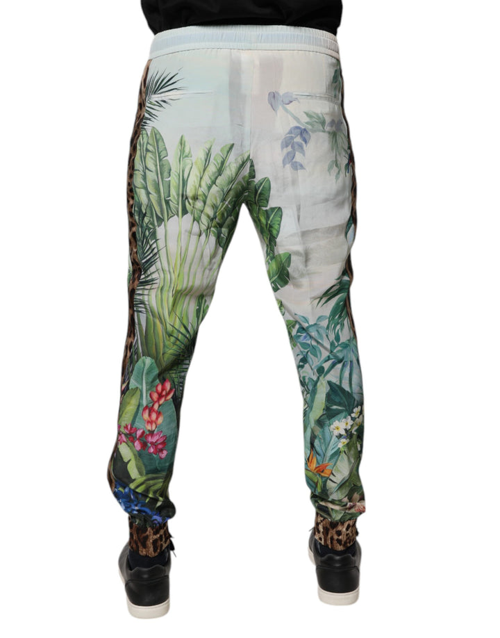 Dolce &amp; Gabbana Sample Sale Dolce &amp; Gabbana Multicolor Tropical Jogger Sweatpants Pants - | Designer outlet