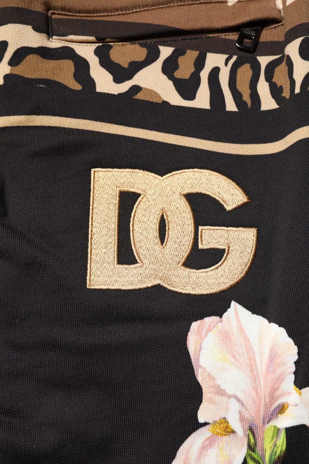 Dolce &amp; Gabbana Sample Sale Dolce &amp; Gabbana Black Floral Cotton Jogger Sweatpants Pants - | Designer outlet