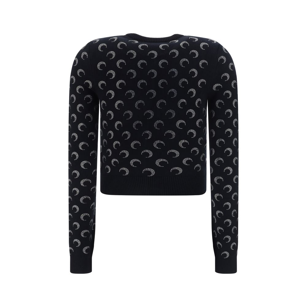 Marine Serre Black Viscose Cardigan by Marine Serre outlet now on sale