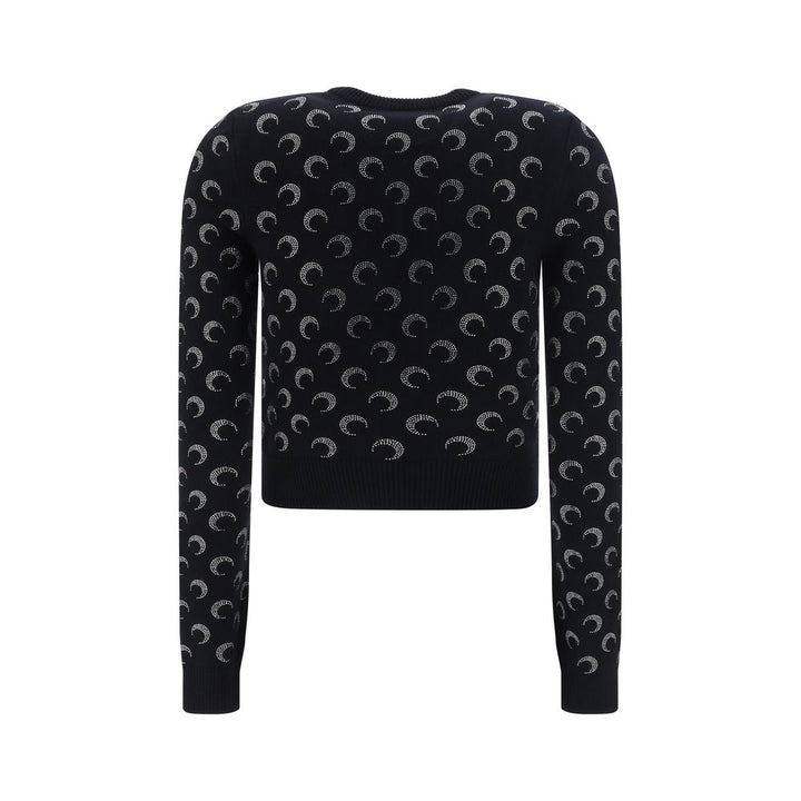 Marine Serre Black Viscose Cardigan by Marine Serre outlet now on sale