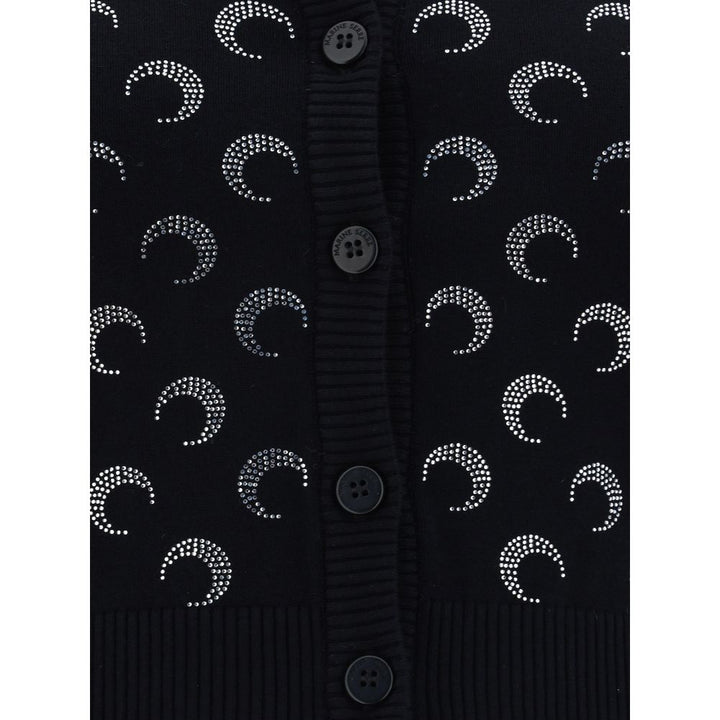 Marine Serre Black Viscose Cardigan by Marine Serre outlet now on sale