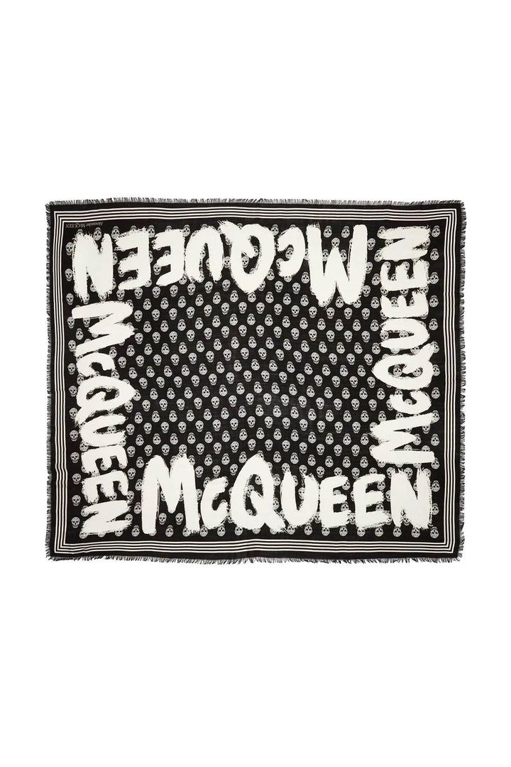 Alexander Mcqueen 涂鸦机车围巾