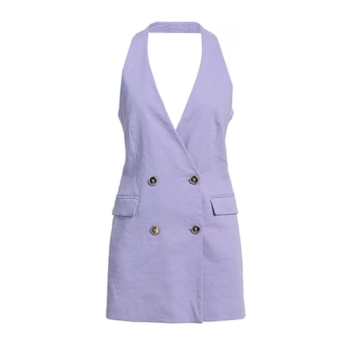 PINKO Purple Linen Dress