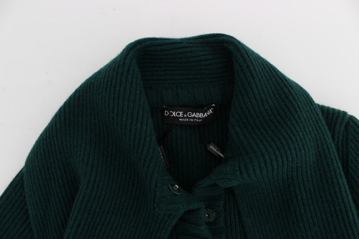 Dolce &amp; Gabbana Sample Sale Dolce &amp; Gabbana Green Knitted Cashmere Cardigan - | Designer outlet
