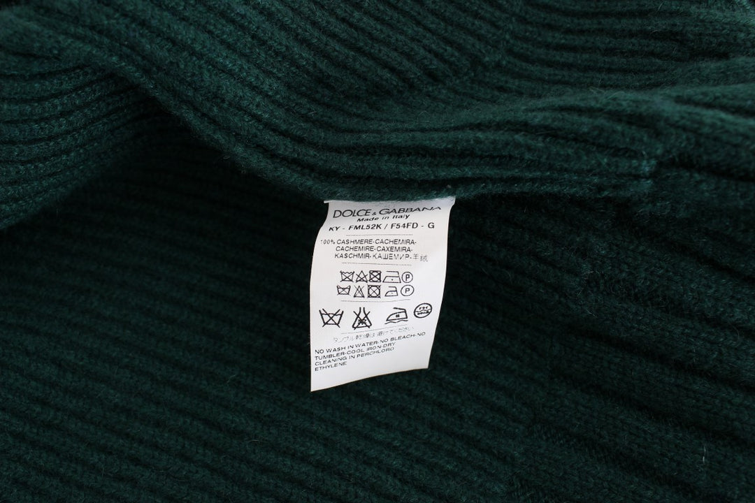 Dolce &amp; Gabbana Sample Sale Dolce &amp; Gabbana Green Knitted Cashmere Cardigan - | Designer outlet