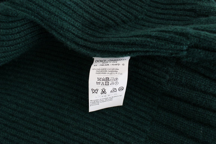 Dolce &amp; Gabbana Sample Sale Dolce &amp; Gabbana Green Knitted Cashmere Cardigan - | Designer outlet