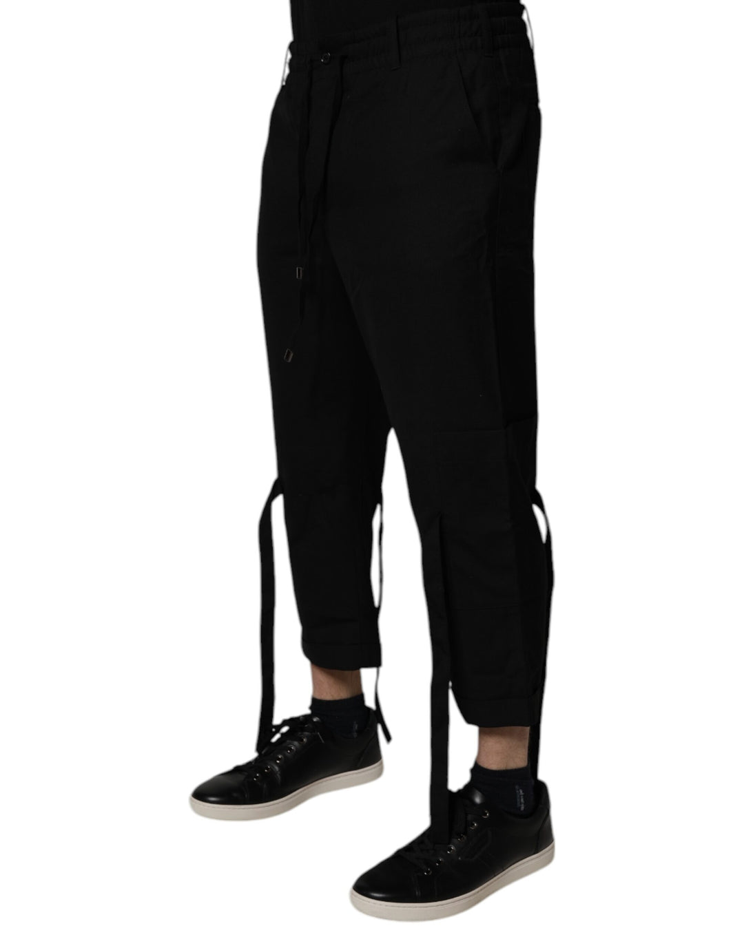Dolce &amp; Gabbana Sample Sale Dolce &amp; Gabbana Black Polyester Men Cropped Pants - | Designer outlet