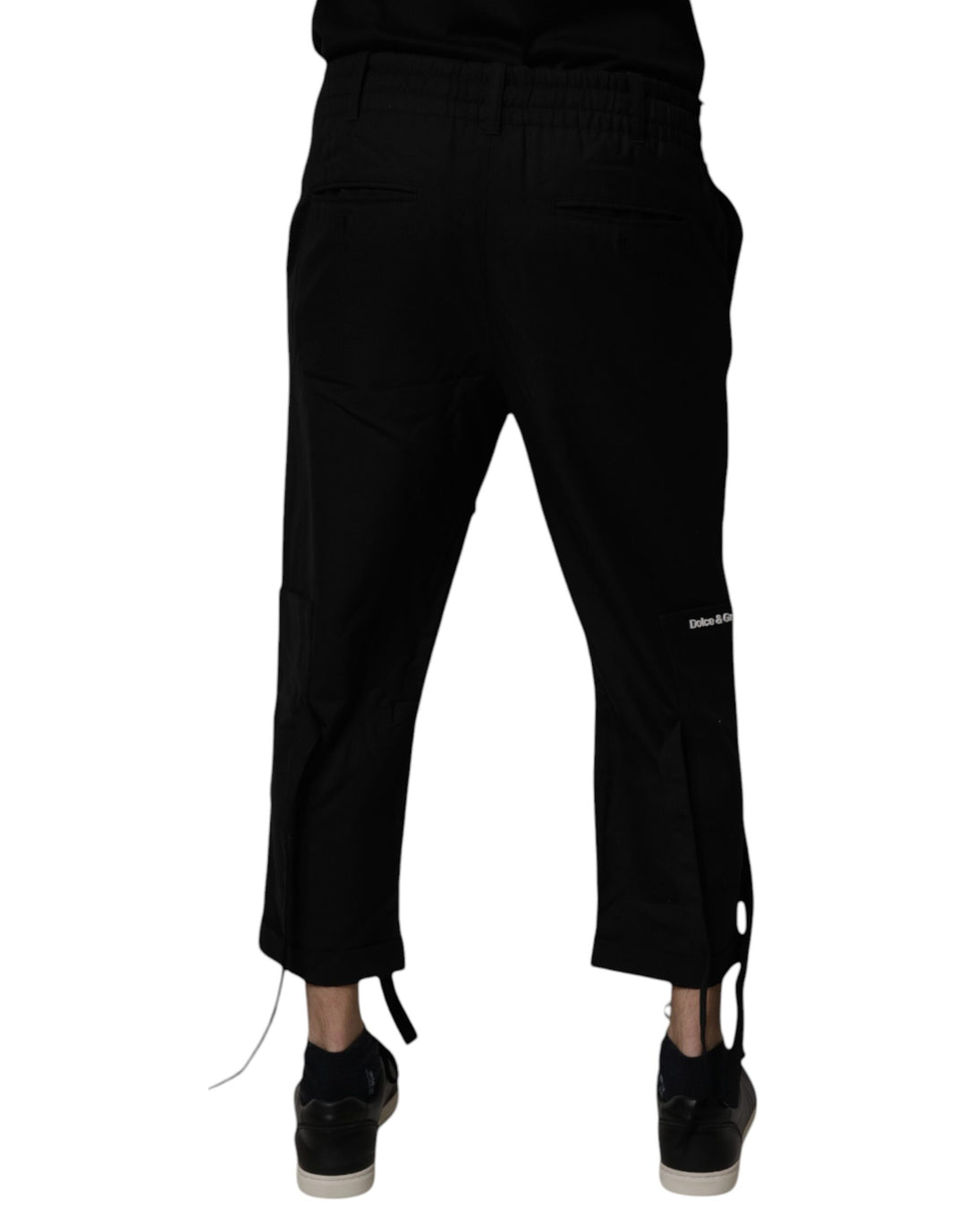 Dolce &amp; Gabbana Sample Sale Dolce &amp; Gabbana Black Polyester Men Cropped Pants - | Designer outlet