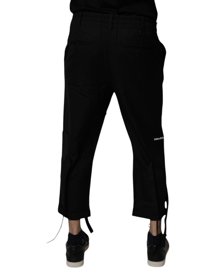 Dolce &amp; Gabbana Sample Sale Dolce &amp; Gabbana Black Polyester Men Cropped Pants - | Designer outlet