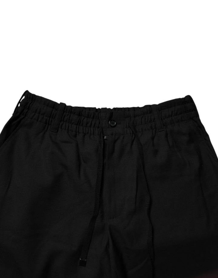 Dolce &amp; Gabbana Sample Sale Dolce &amp; Gabbana Black Polyester Men Cropped Pants - | Designer outlet