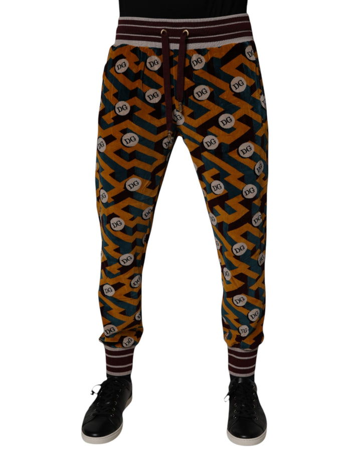 Dolce &amp; Gabbana Multicolor Logo Monogram Jogger Sweatpants Pants by Dolce &amp; Gabbana outlet now on sale