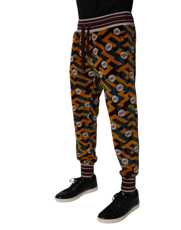 Dolce &amp; Gabbana Multicolor Logo Monogram Jogger Sweatpants Pants by Dolce &amp; Gabbana outlet now on sale