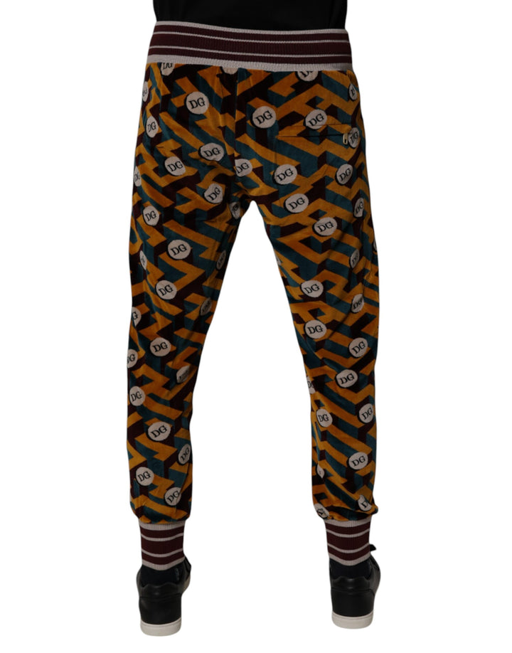 Dolce &amp; Gabbana Multicolor Logo Monogram Jogger Sweatpants Pants by Dolce &amp; Gabbana outlet now on sale