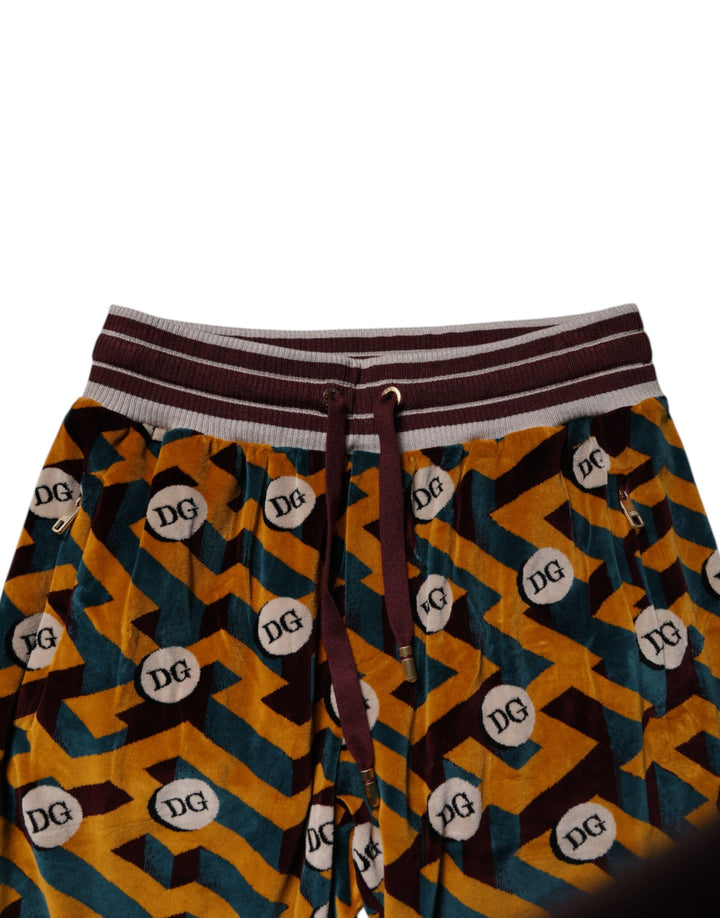 Dolce &amp; Gabbana Multicolor Logo Monogram Jogger Sweatpants Pants by Dolce &amp; Gabbana outlet now on sale