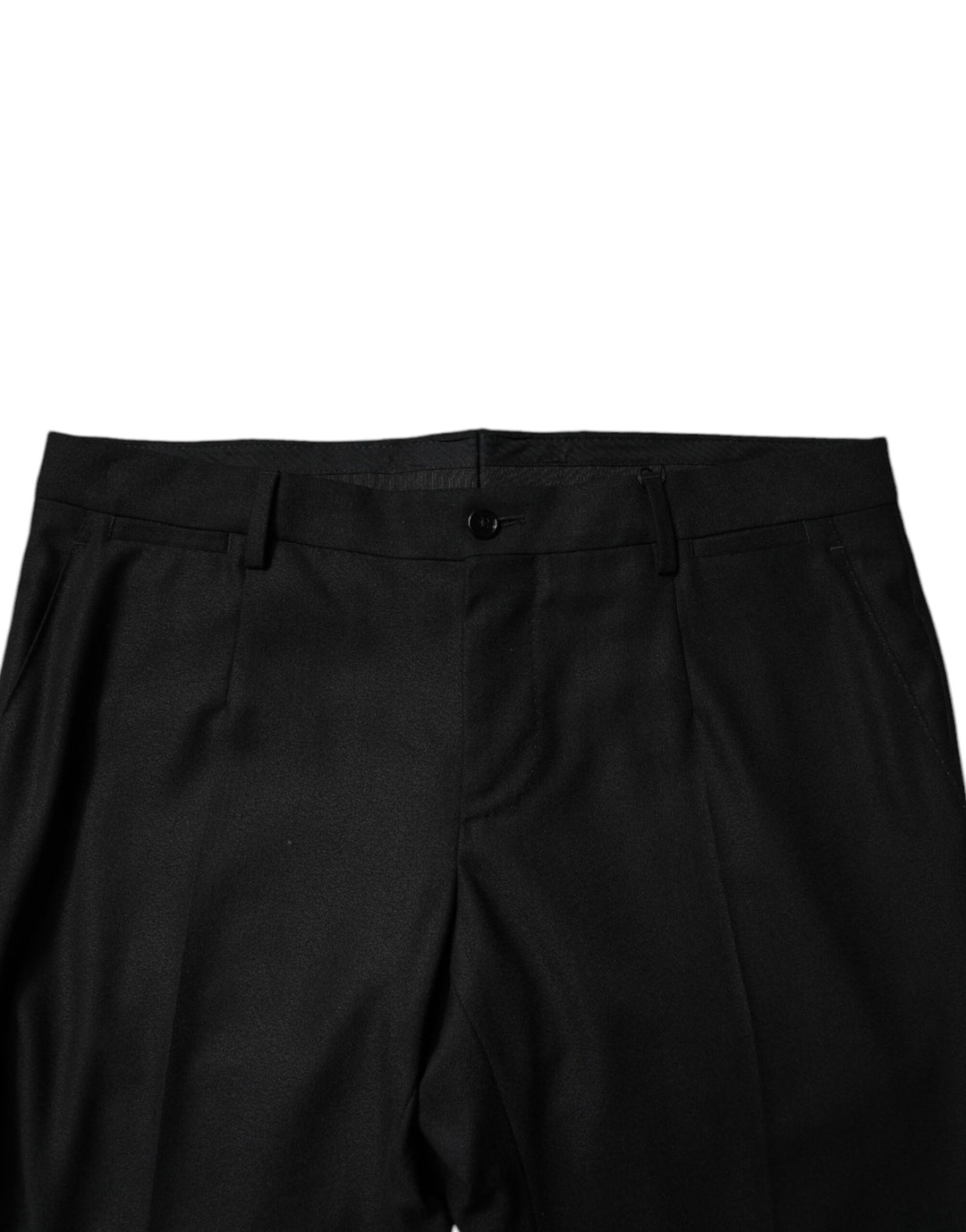 Dolce &amp; Gabbana Black Virgin Wool MenSkinny Dress Formal Pants by Dolce &amp; Gabbana outlet now on sale