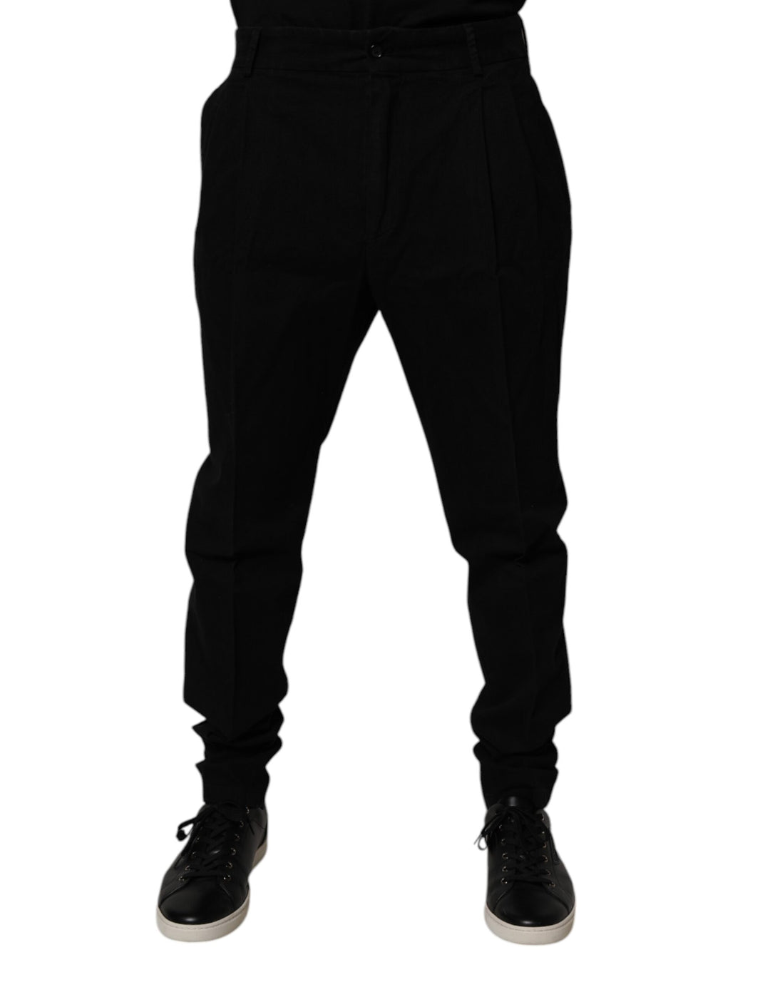 Dolce &amp; Gabbana Black Cotton Stretch Skinny Pants by Dolce &amp; Gabbana outlet now on sale