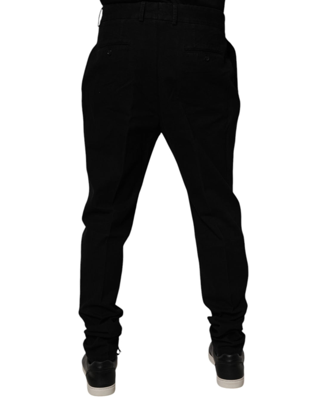 Dolce &amp; Gabbana Black Cotton Stretch Skinny Pants by Dolce &amp; Gabbana outlet now on sale