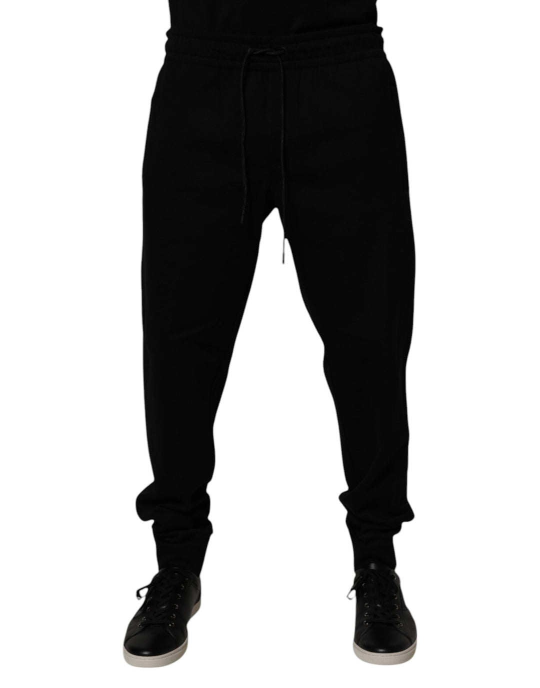 Dolce &amp; Gabbana Sample Sale Dolce &amp; Gabbana Black Cotton Blend Jogger Sweatpants Pants - | Designer outlet