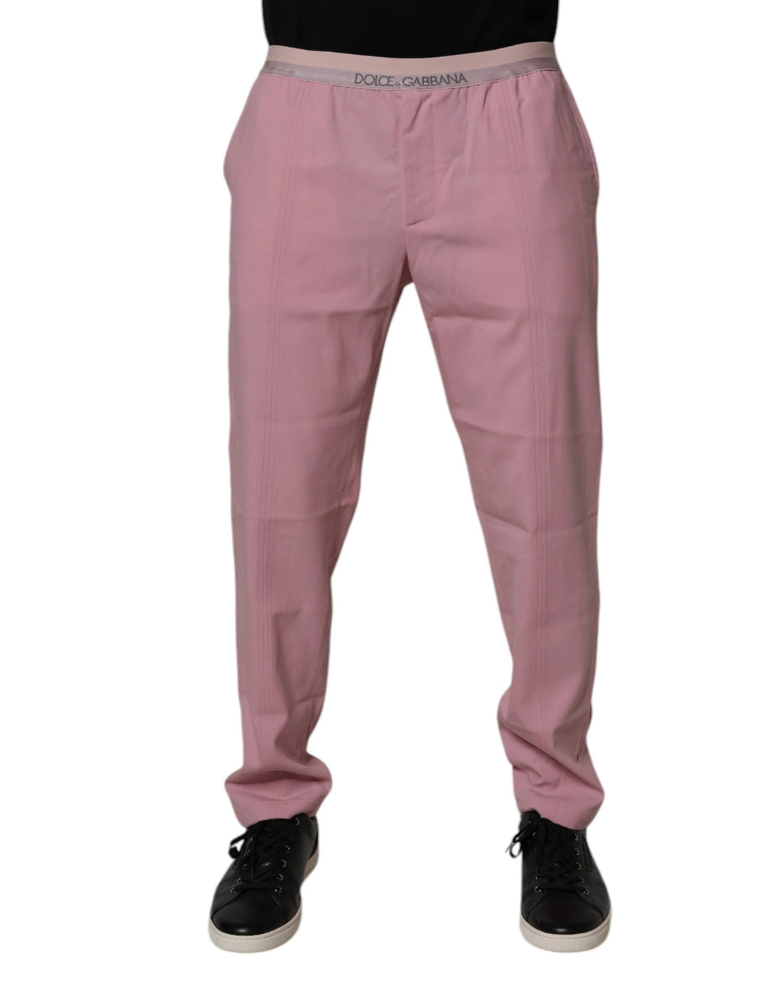 Dolce &amp; Gabbana Sample Sale Dolce &amp; Gabbana Pink Cotton Stretch Chino Pants - | Designer outlet