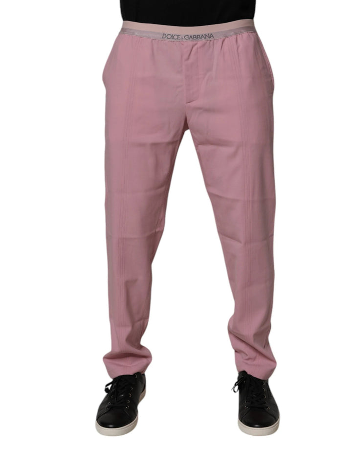 Dolce &amp; Gabbana Sample Sale Dolce &amp; Gabbana Pink Cotton Stretch Chino Pants - | Designer outlet