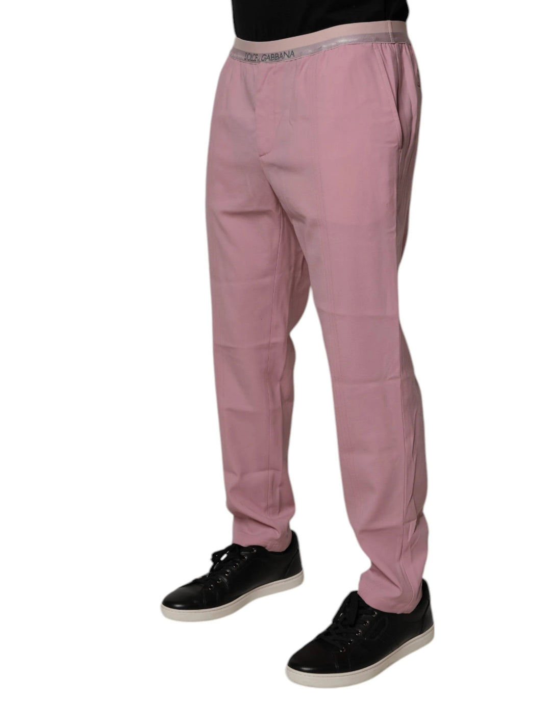 Dolce &amp; Gabbana Sample Sale Dolce &amp; Gabbana Pink Cotton Stretch Chino Pants - | Designer outlet