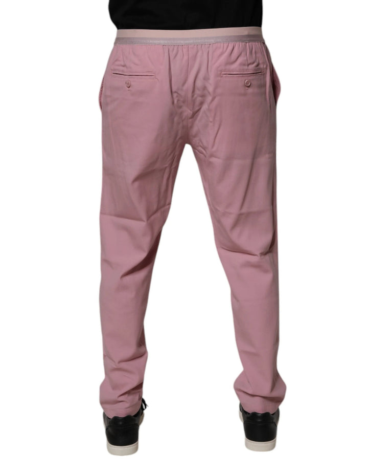 Dolce &amp; Gabbana Sample Sale Dolce &amp; Gabbana Pink Cotton Stretch Chino Pants - | Designer outlet