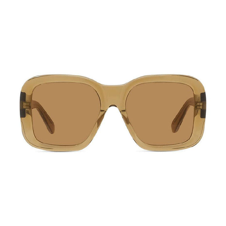Stella McCartney Sunglasses Square Full Rim, Transparent Brown Frame and Brown Lens SC40066I57E