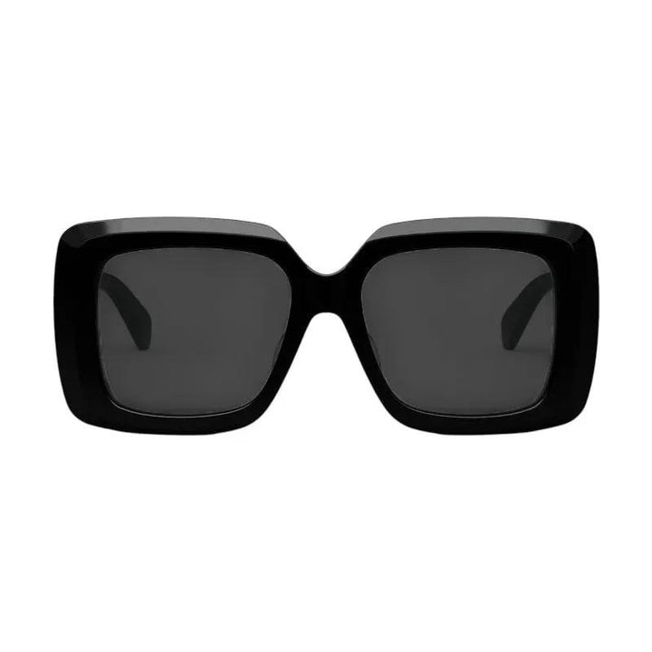 Celine Sample Sale | Celine Sunglasses Square Full Rim, Shiny Black Frame And Smoke Lens Cl40263F01A - Sunglasses | Designer outlet