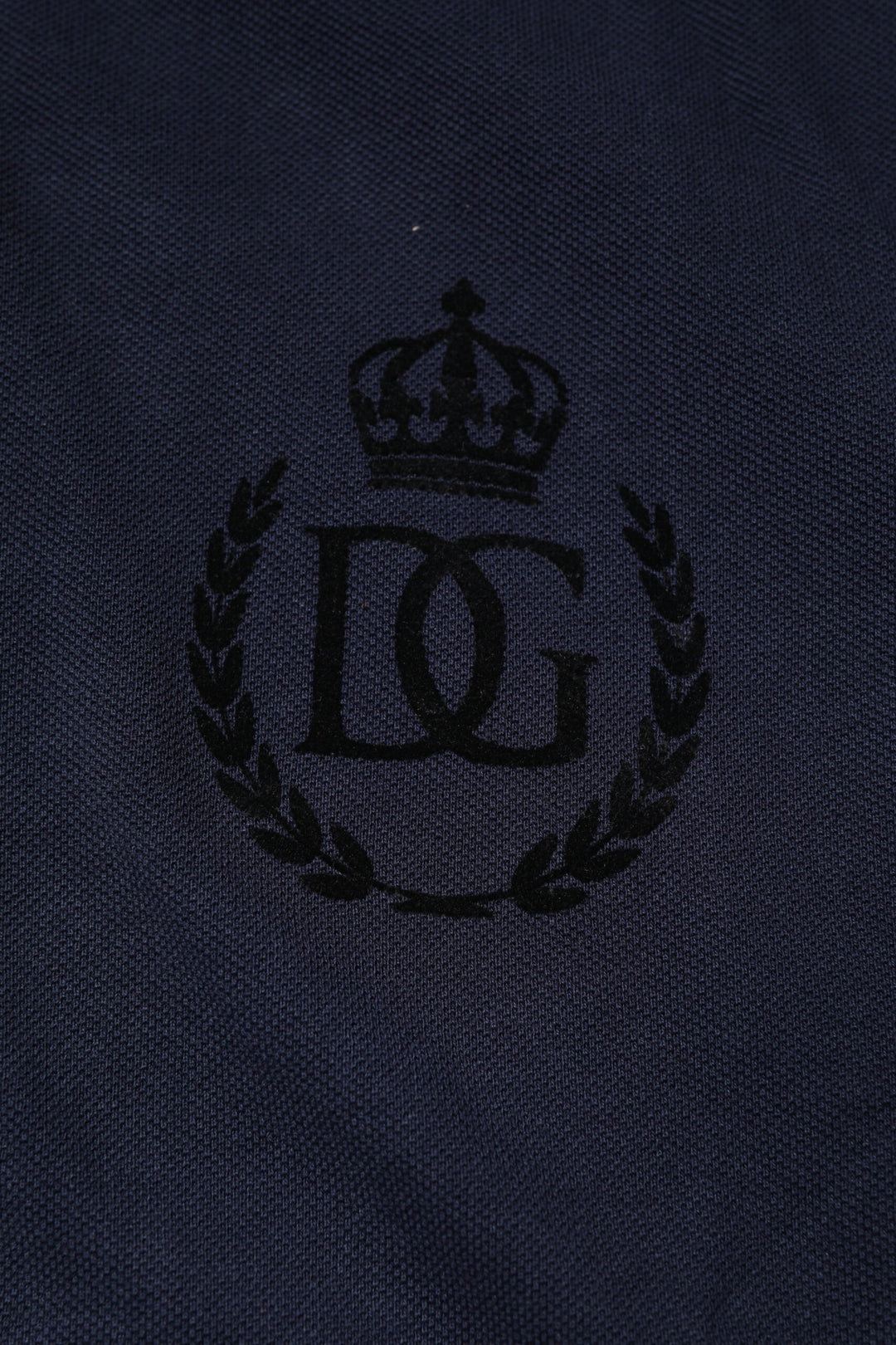 Dolce &amp; Gabbana Sample Sale Dolce &amp; Gabbana Dark Blue Cotton Crown Collared Polo T-shirt - | Designer outlet