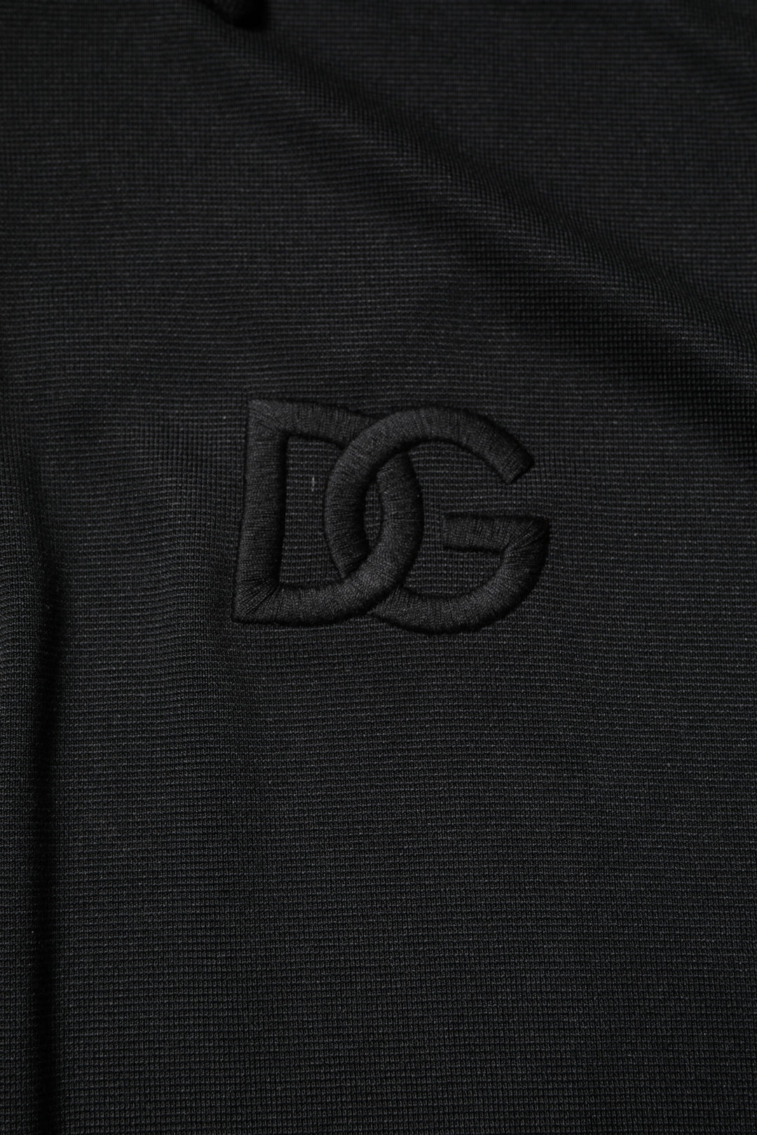Dolce &amp; Gabbana Sample Sale Dolce &amp; Gabbana Black Polyester DG Logo Collared Polo T-shirt - | Designer outlet