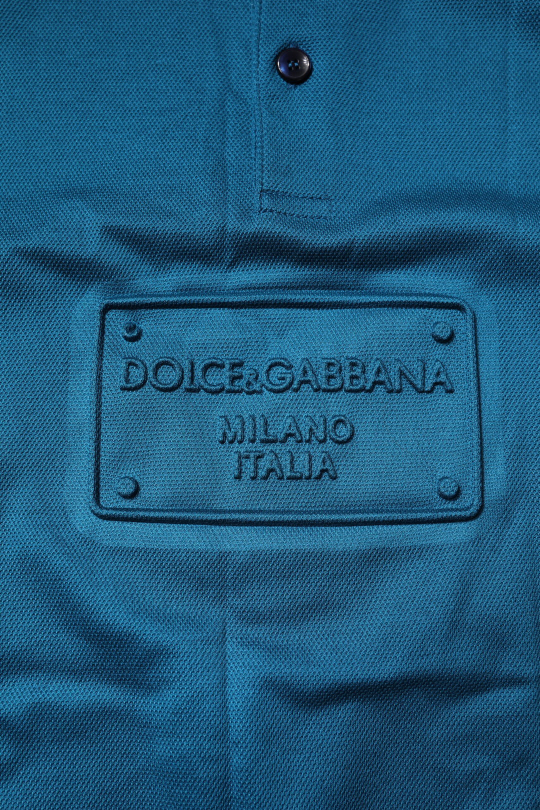 Dolce &amp; Gabbana Sample Sale Dolce &amp; Gabbana Blue Logo Cotton Men Polo Shirt T-shirt - | Designer outlet
