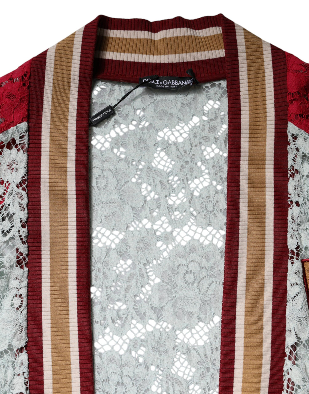 Dolce &amp; Gabbana Sample Sale Dolce &amp; Gabbana Multicolor Floral Lace Cardigan Sweater - | Designer outlet