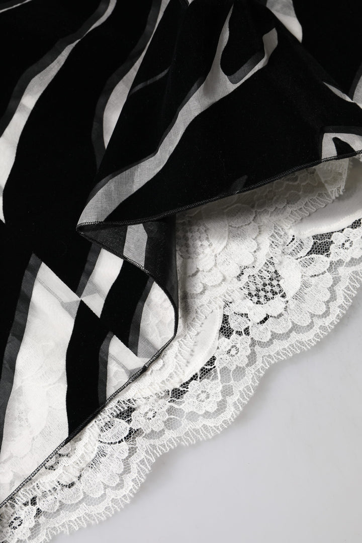 Dolce & Gabbana Sample Sale Dolce & Gabbana Black White Zebra A-line Sheath Mini Dress - | Designer outlet