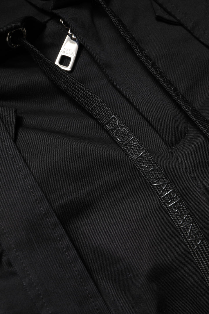 Dolce &amp; Gabbana Sample Sale Dolce &amp; Gabbana Black Cotton High Waist Cargo Pants - | Designer outlet