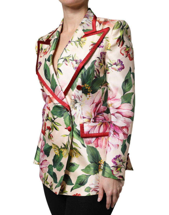 Dolce &amp; Gabbana Sample Sale Dolce &amp; Gabbana Multicolor Floral Double Breasted Jacket - | Designer outlet