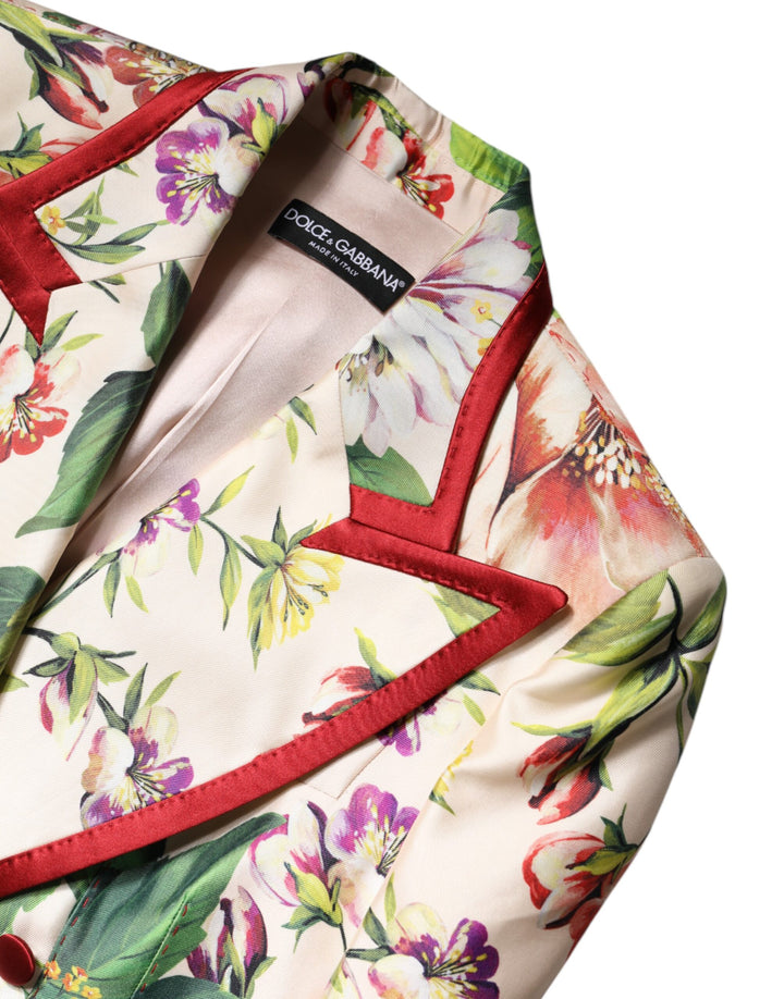 Dolce &amp; Gabbana Sample Sale Dolce &amp; Gabbana Multicolor Floral Double Breasted Jacket - | Designer outlet