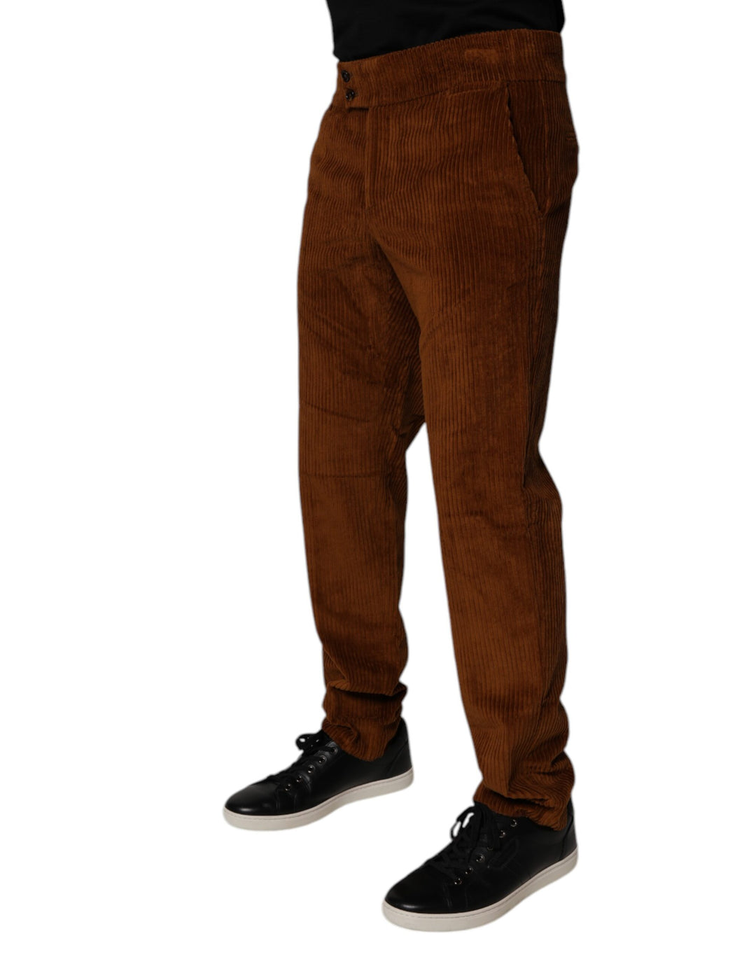 Dolce &amp; Gabbana Sample Sale Dolce &amp; Gabbana Dark Brown Corduroy Cotton Skinny Denim Jeans - | Designer outlet